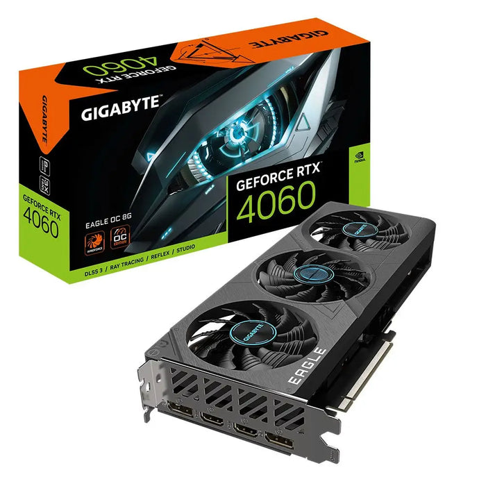 Gigabyte GeForce RTX 4060 EAGLE OC 8G NVIDIA 8 GB GDDR6 - Видео карти<<<Компютърни компоненти<<<ValiAPI
