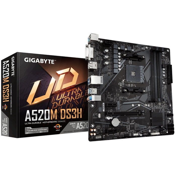 Motherboard GIGABYTE A520M-DS3H V2, Socket AM4
