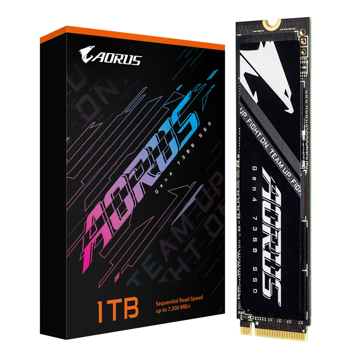 SSD Gigabyte AORUS 7300, 1TB, NVMe, PCIe Gen4 SSD w/o Heatsink