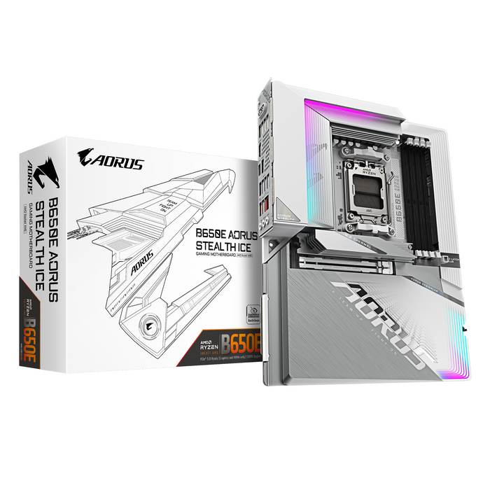 GIGABYTE B650E AORUS STEALTH ICE motherboard