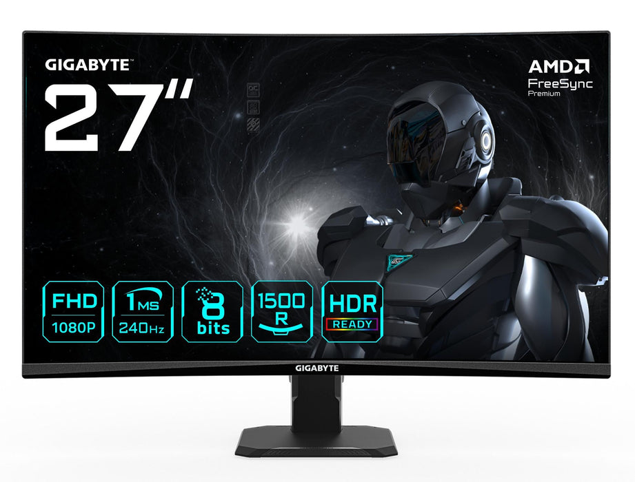Gaming Monitor Gigabyte GS27FC2 - 27" VA 1500R FHD(1920x1080), 240Hz, 1ms