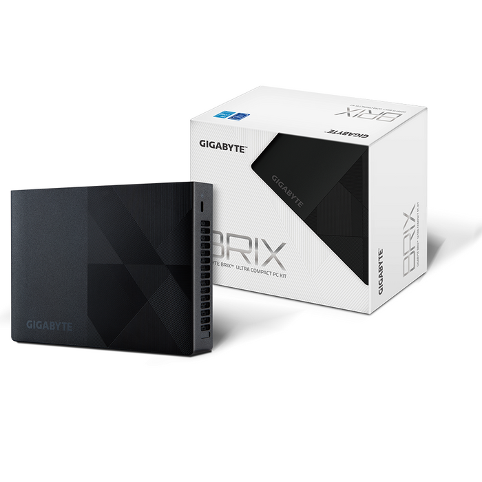 Gigabyte Brix Desktop Computer Intel Processor N200, 1 x SO-DIMM DDR4, 1 x M.2 SSD + WiFi 6