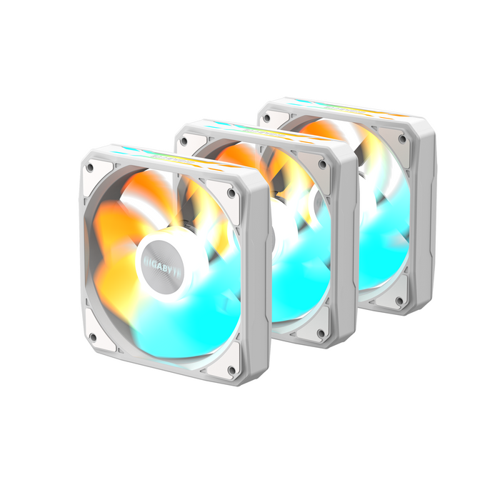 Fan Set 3-Pack GIGABYTE AORUS EZ CHAIN RVS FAN 120 ICE, 120x120x25mm ARGB