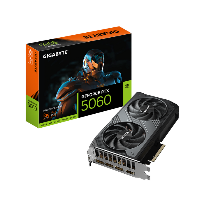 Video card GIGABYTE RTX 5060 WINDFORCE OC 8GB GDDR7