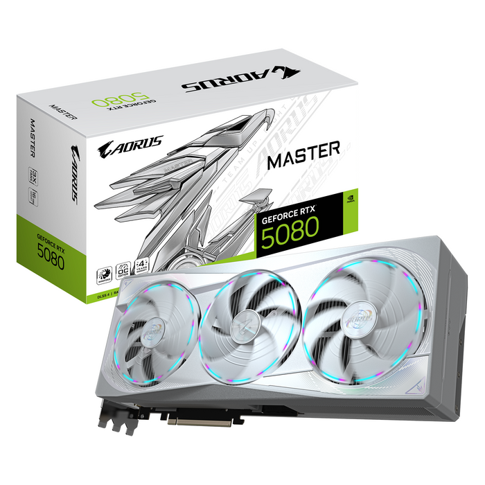 Video card GIGABYTE AORUS RTX 5080 MASTER ICE 16GB GDDR7