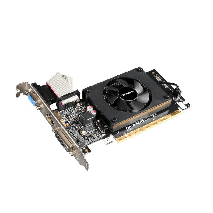 Video card GIGABYTE GV-N710D3-2GL, 2GB, GDDR3, 64 bit, DVI-D, D-Sub, HDMI, rev 1.0