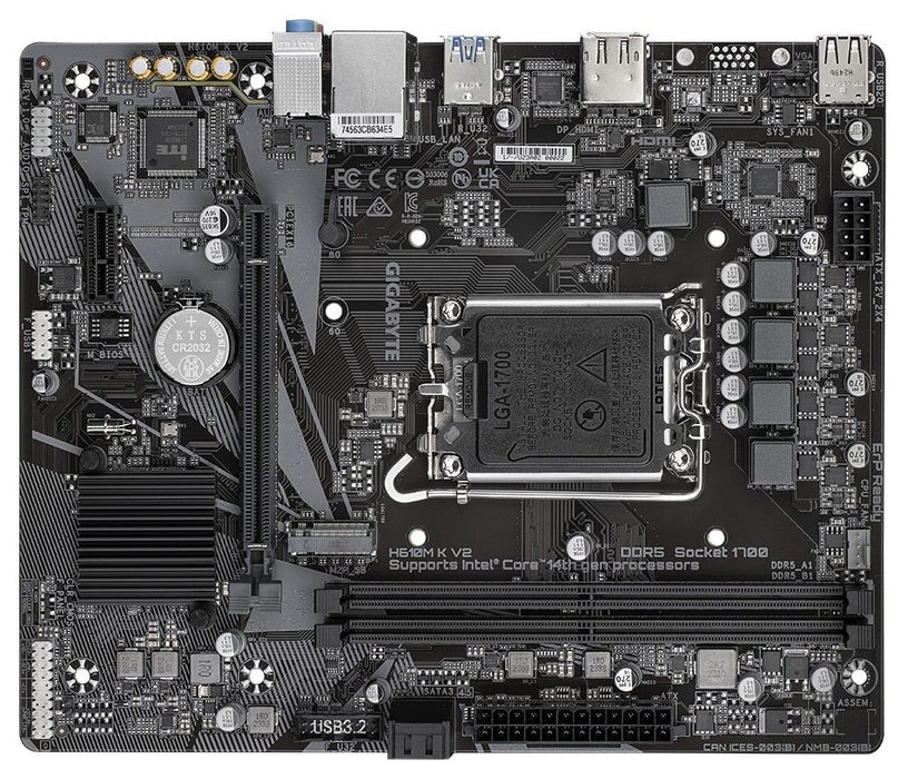 Motherboard GIGABYTE H610M K V2 DDR5, socket 1700, Micro ATX