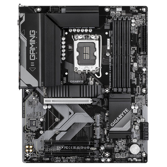 GIGABYTE B760 GAMING X WIFI6E GEN5 Motherboard - Supports 14th Gen. Intel Core CPUs, 8+1+1 phases VRM, up to 5600MHz DDR5, 3xPCIe 4.0 M.2, Wi-Fi 6E, 2.5 GbE LAN, USB 3.2 Gen 2