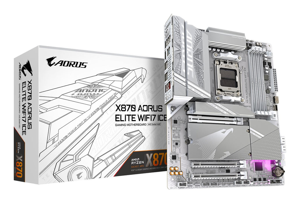 Motherboard GIGABYTE X870 AORUS ELITE ICE WIFI 7, Socket AM5