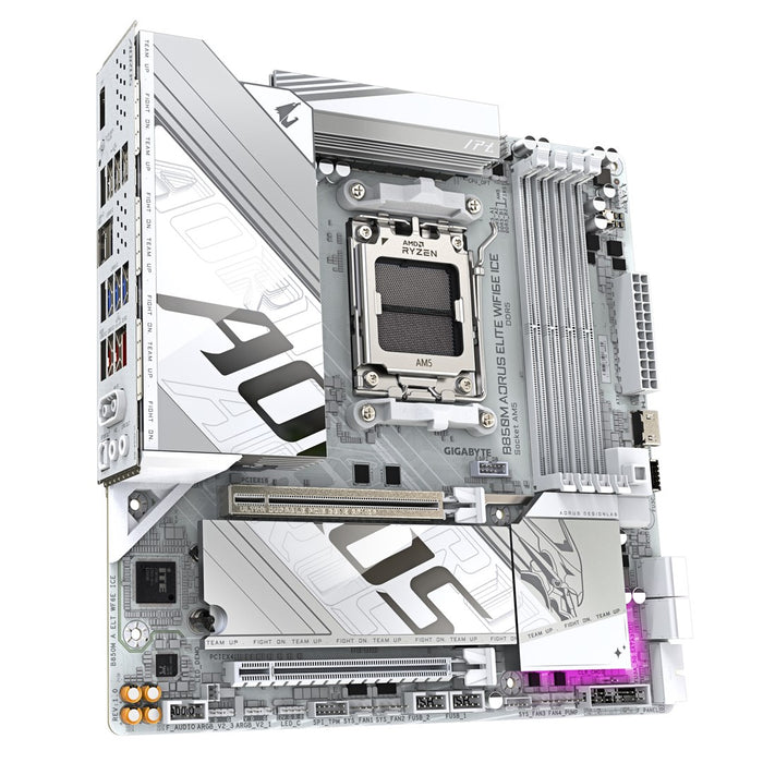 Motherboard GIGABYTE B850M AORUS ELITE WIF6E ICE socket AM5
