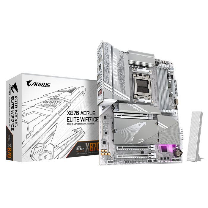 Motherboard GIGABYTE X870 AORUS ELITE ICE WIFI 7, Socket AM5