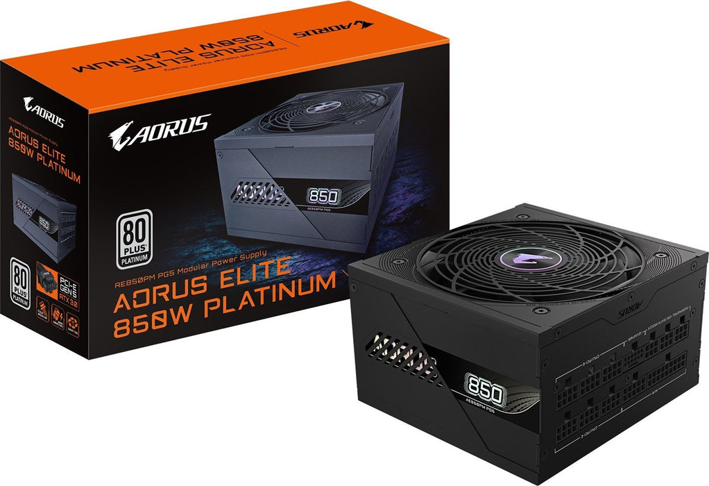 Gigabyte AORUS ELITE P850W 80+ Platinum Power Supply, PCIe 5.1