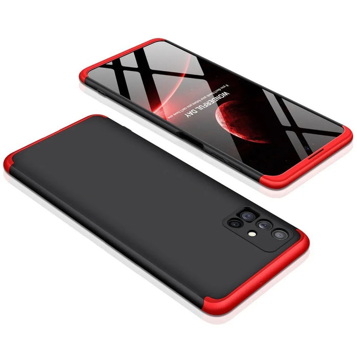 GKK 360 Protection Case Front and Back Case Full Body Cover Samsung Galaxy M51 black-red - Cell phone cases