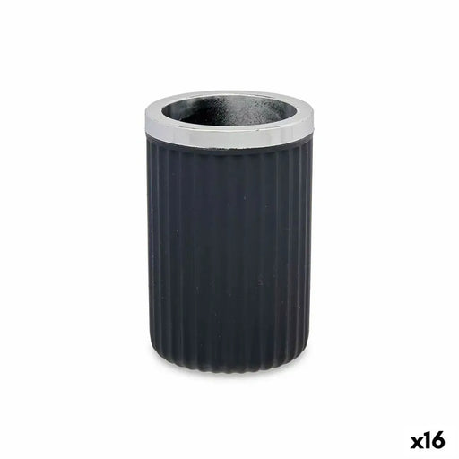 Glass Berilo Anthracite Plastic 7,5 x 11,5 x 7,5 cm (16 Units) - Баня<<<Дом Градина<<<BigBuy&&&Аксесоари и