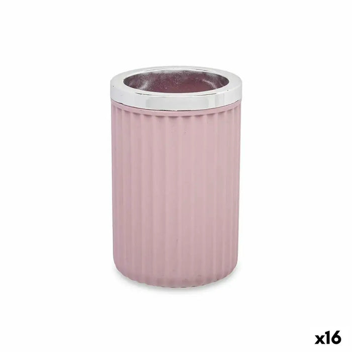 Glass Berilo Pink Plastic 7,5 x 11,5 x 7,5 cm (16 Units) - Баня<<<Дом Градина<<<BigBuy&&&Аксесоари и