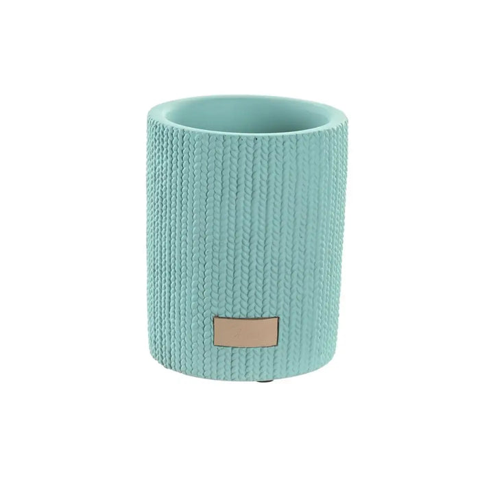 Glass DKD Home Decor Green Cement 8 x 8 x 10 cm - Баня<<<Дом Градина<<<BigBuy&&&Аксесоари и кранчета<<<Баня<<<Дом