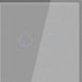 GLASS PANEL FOR DOUBLE KEY LUXON GRAY - Ключове и контакти<<<Електроматериали<<<Praktiker&&&Ключове и