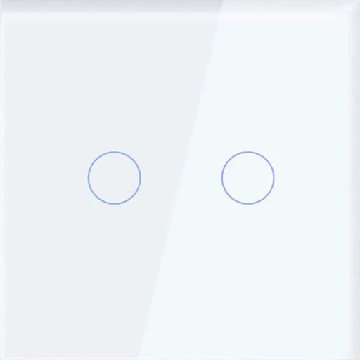 GLASS PANEL FOR DOUBLE KEY WHITE LUXON - Ключове и контакти<<<Електроматериали<<<Praktiker&&&Ключове и