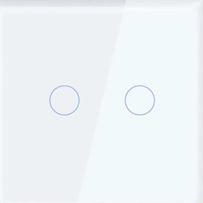 GLASS PANEL FOR DOUBLE KEY WHITE LUXON - Ключове и контакти<<<Електроматериали<<<Praktiker&&&Ключове и