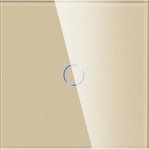 GLASS PANEL FOR SINGLE AND DIVIATOR SWITCH GOLD LUXON - Ключове и контакти<<<Електроматериали<<<Строителни