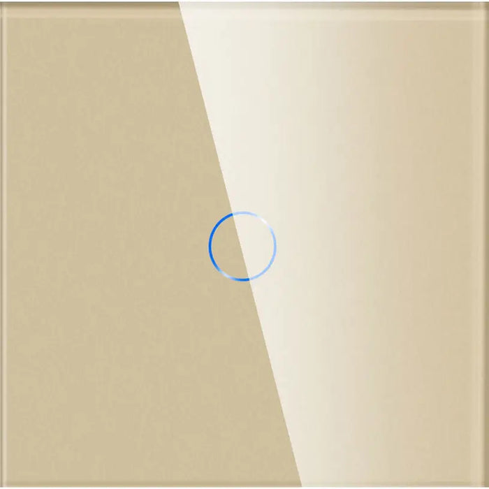 GLASS PANEL FOR SINGLE AND DIVIATOR SWITCH GOLD LUXON - Ключове и контакти<<<Електроматериали<<<Строителни