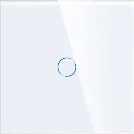 GLASS PANEL FOR SINGLE AND DIVIATOR SWITCH WHITE LUXON - Ключове и контакти<<<Електроматериали<<<Praktiker&&&Ключове и