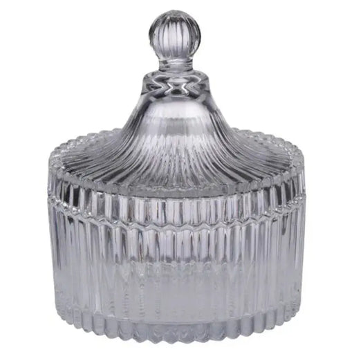 GLASS SUGAR BOWL DIMENSION 11 CM 4LIVING - Аксесоари за сервиране и прибори за хранене<<<Домашни