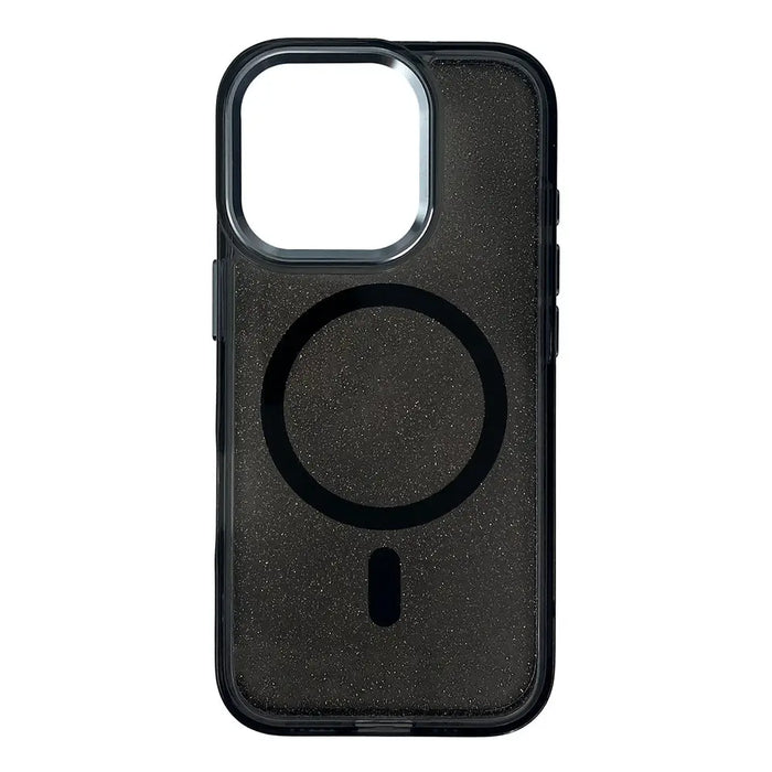 Glitter Case MagSafe for iPhone 16 Pro - black with glitter - Cell phone cases and covers<<<HurtelXML