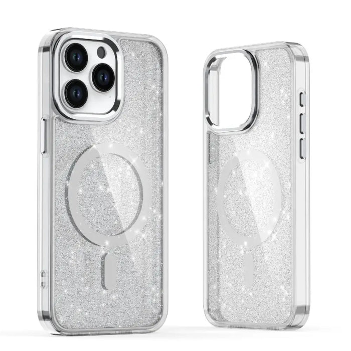 Glitter Case with MagSafe for Samsung Galaxy A26 5G - White - Cell phone cases and covers<<<HurtelXML
