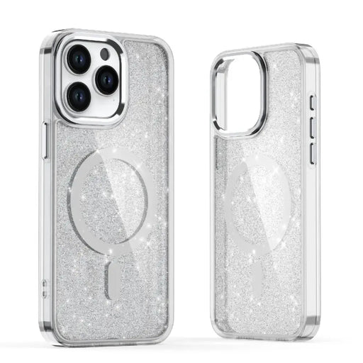 Glitter Case with MagSafe for Samsung Galaxy A36 5G - White - Cell phone cases and covers<<<HurtelXML