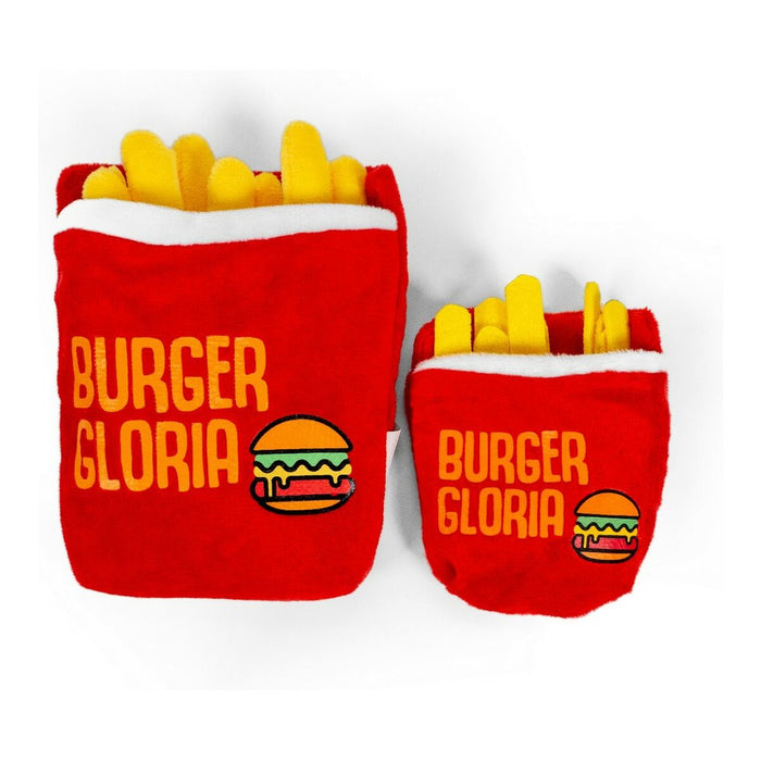 Soft toy for dogs Gloria Red Polyester polypropylene Fried Potatoes (chips)