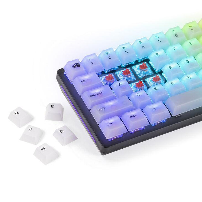 Mechanical Keyboard Caps Glorious Polychroma RGB PBT 115-Keycaps, ANSI, US-Layout