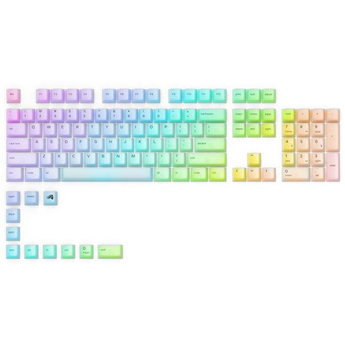 Mechanical Keyboard Caps Glorious Polychroma RGB PBT 115-Keycaps, ANSI, US-Layout