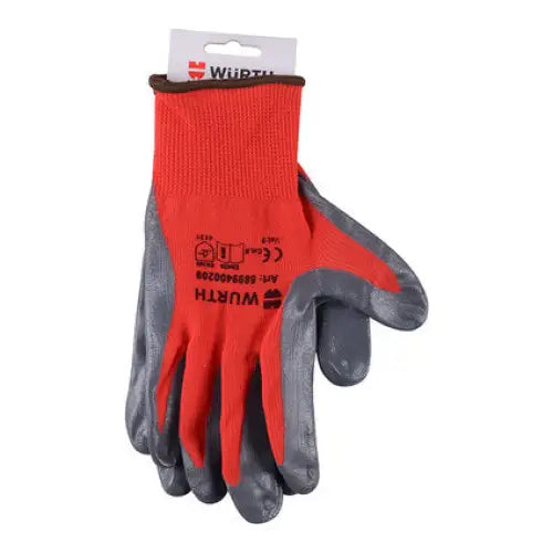GLOVES SIZE: 9 WURTH Nitrile - Ръкавици<<<Работно облекло<<<Инструменти и железария<<<Praktiker&&&Ръкавици<<<Работно