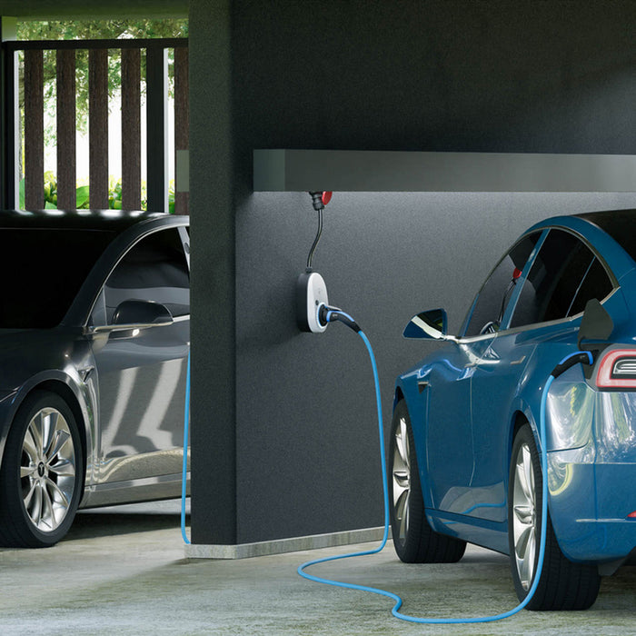 MOBILE CAR CHARGING STATION 22KW WITH TYPE2 GO-E GEMINI FLEX CONTACT