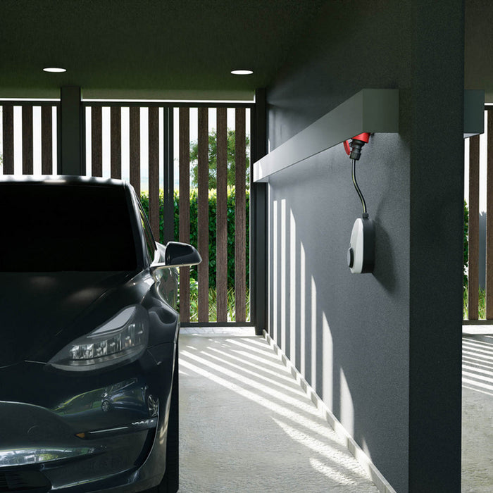 MOBILE CAR CHARGING STATION 22KW WITH TYPE2 GO-E GEMINI FLEX CONTACT