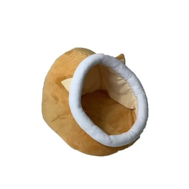 GO GIFT cat bed - yellow-white - 40x45x34 cm - To sleepDLK-LEG<<<For the catDLK<<<ActionPL