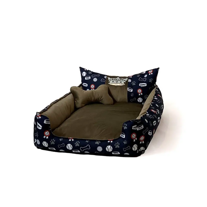 GO GIFT Dog and cat bed L - brown - 90x75x16 cm - To sleep (universal)DLZ-DSU<<<For petsDLZ<<<ActionPL