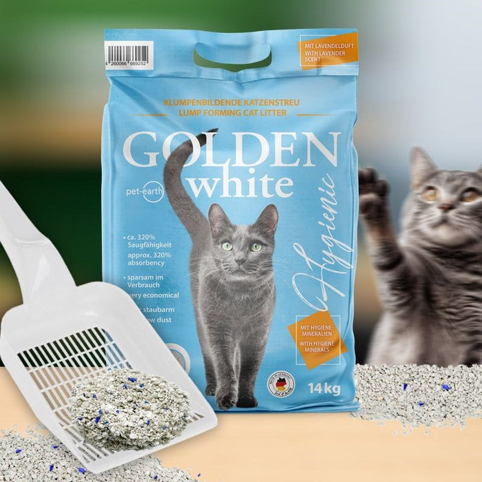 GOLDEN White Hygienic - bentonite litter - 14kg