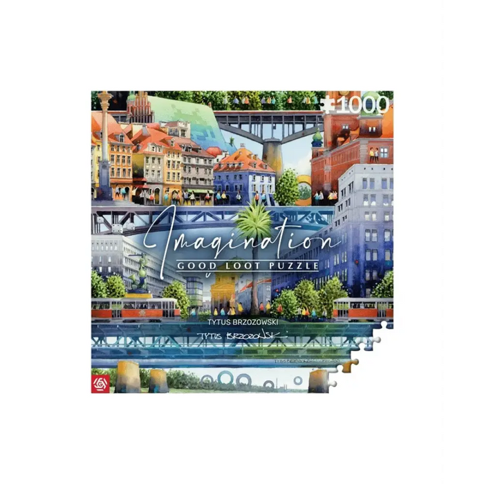 Good Loot Imagination Puzzle: Tytus Brzozowski Warsaw Bridges (1000 elements) - TraditionalPUZ-TRA<<<(Games and Toys)