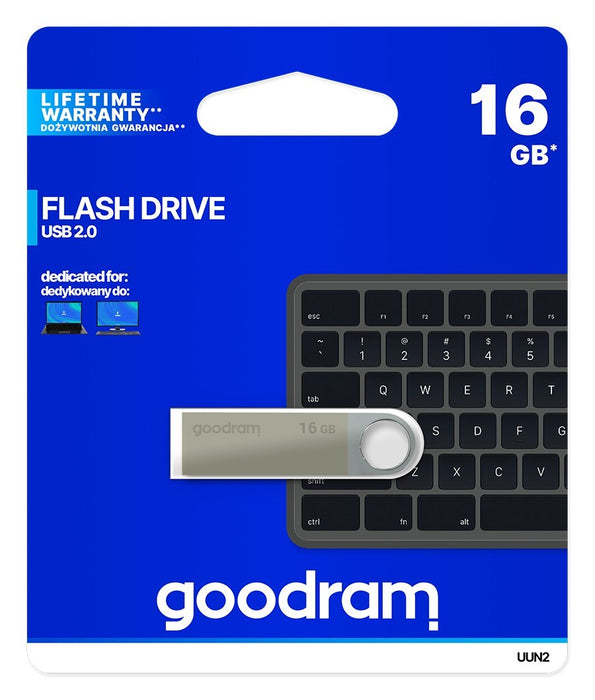 Goodram UUN2 USB flash drive 16 GB USB Type-A 2.0 Silver