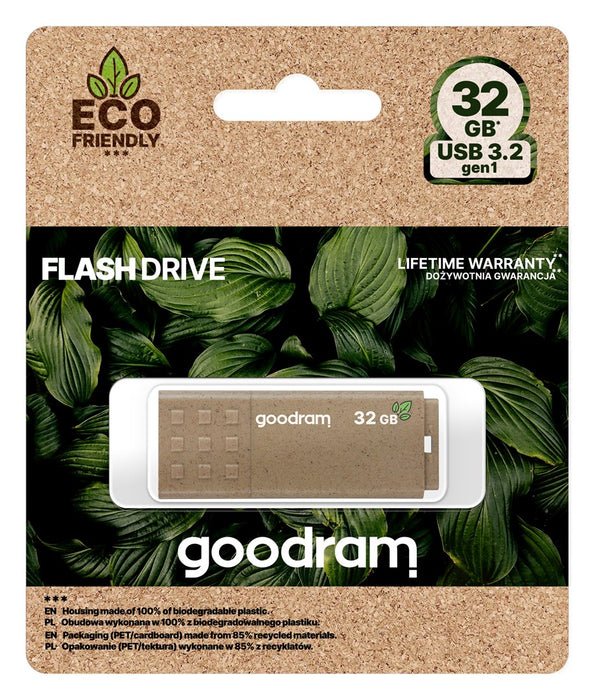 Goodram UME3 Eco Friendly USB flash drive 32 GB USB Type-A 3.2 Gen 1 (3.1 Gen 1) Brown