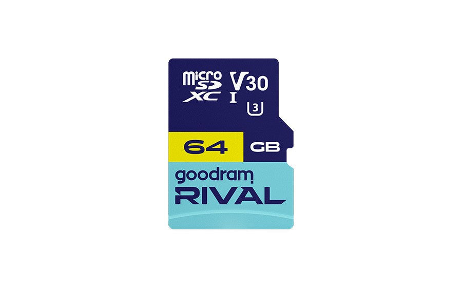 GOODRAM RIVAL M3AA 64 GB MicroSDXC V30 UHS-I U3 + adapter (GGSM3AA-0640R12)