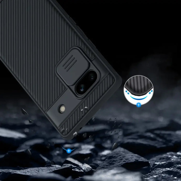 Google Pixel 7a armored case with Nillkin CamShield Pro Case - black - Cell phone cases and covers<<<HurtelXML
