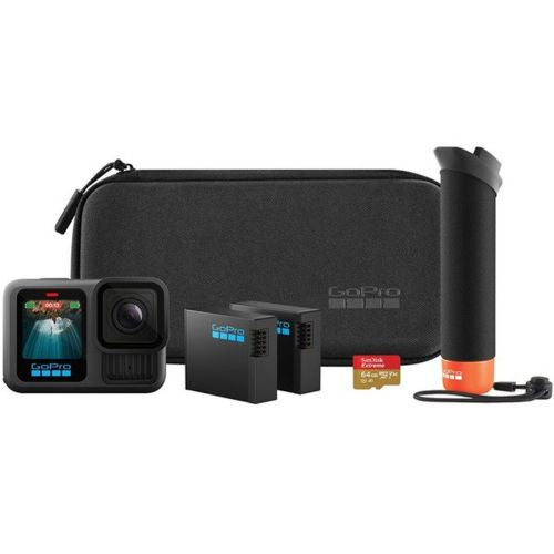GoPro HERO13 Black Action Camera 27 MPx 5.3K 60fps Acessory Bundle, Black EU