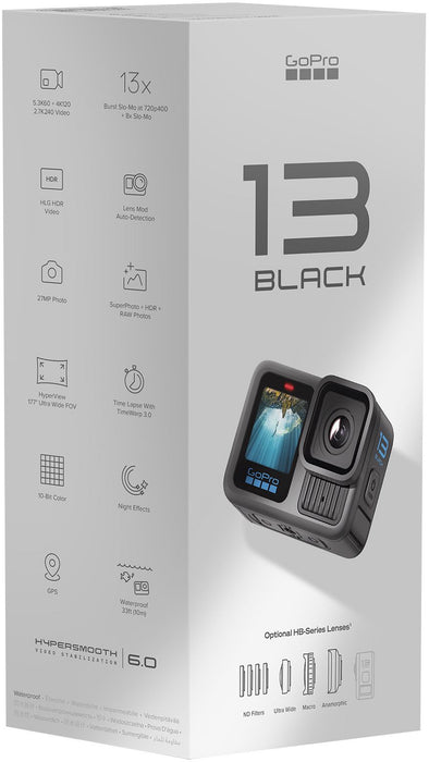 GoPro HERO13 Black Action Camera 27 MPx 5.3K 60fps Black EU