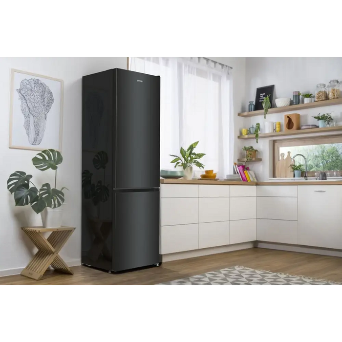 Gorenje NRK6202EBXL4 fridge-freezer Freestanding 331 L E Black - Freestanding refrigerator-freezers