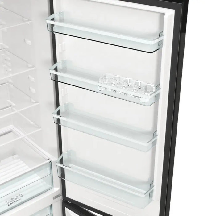 Gorenje NRK6202EBXL4 fridge-freezer Freestanding 331 L E Black - Freestanding refrigerator-freezers