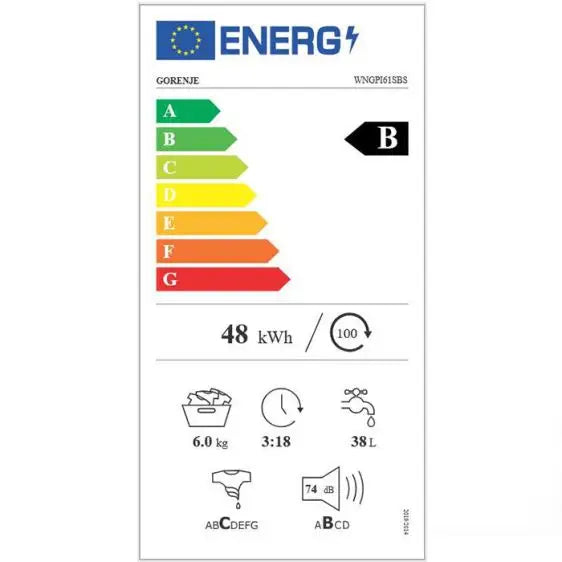 GORENJE WNGPI61SBS washing machine 6 kg 1000 rpm - Перални с предно зареждане<<<Перални<<<Едра бяла техника<<<TechnoMix