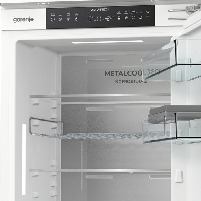 Built-in refrigerator GORENJE NRKI519E82WF, 284 l, NoFrost, 193.2 cm